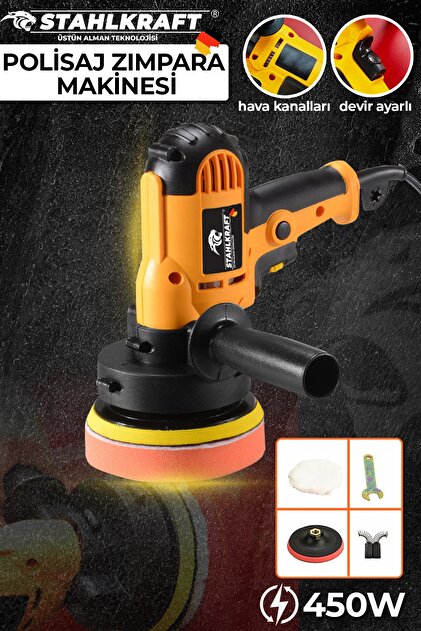STAHLKRAFT Sth 5125 Devir Ayarlı Dikey Zımpara Ve Polisaj Makinesi