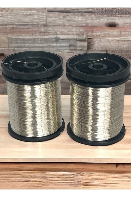 0.30mm Gümüşlü Tel (2 ADET) Gümüş Rengi 100mt