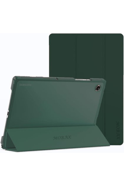 Samsung Galaxy Tab A8 10.5 Sm-x200 X205 X207 Kılıf New Pu Deri Smart Standlı Case Koyu Yeşil