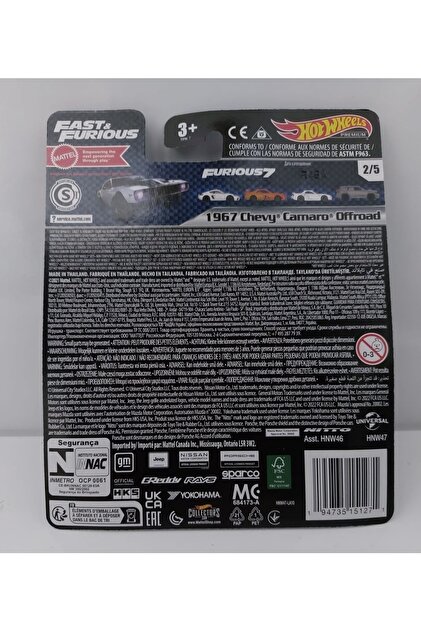 Hot Wheels Fast and Furious HNW47 Modelauto met opschrift Fast