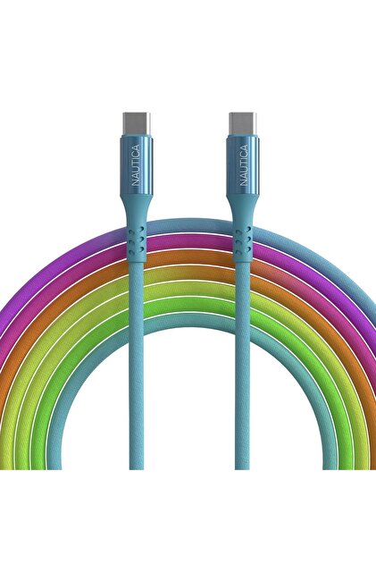 Nautica C38 Type-c To Type-c 65w Led Işıklı Şarj Ve Data Kablosu