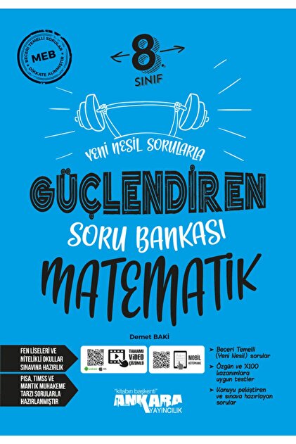 Ankara Yayıncılık 8. Sınıf Matematik Güçlendiren Soru Bankası
