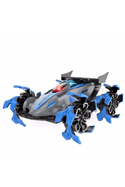 can oyuncak Rc Uzaktan Kumandalı Dumanlı Şarjlı Mavi Racing Araba