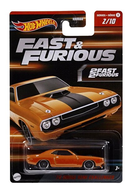 HOT WHEELS Fast & Furious Arabalar '70 Dodge Hemi Challenger Hnr92