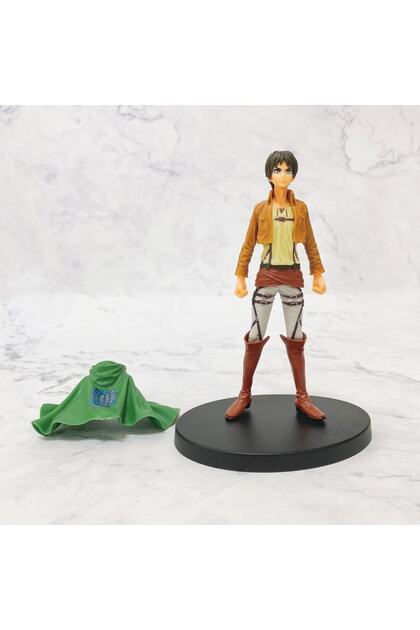 Jiumaocleu Eren Jaeger Figur Tortenaufsatz Mini Anime Titan Figur Modell, 10 cm Cartoon-Actionfigur, Desktop-Dekoration, Partyzubehör, Geschenke für Fans