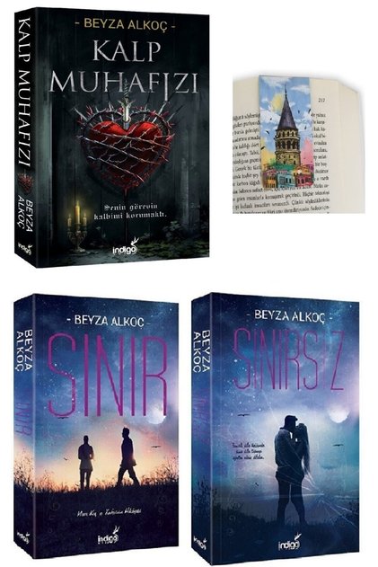Kalp Muhafızı / Sınır / Sınırsız Ciltsiz 3 Lü Set Indigo Yayınları Gnydkkn Magnet Ayraçlı