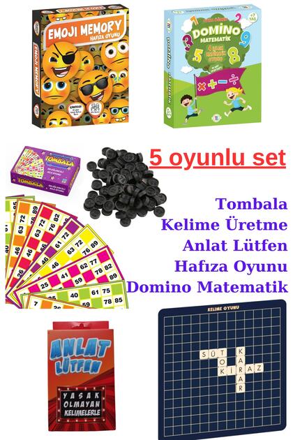 New Year Fun Games - Bingo, Word Game, Tell Me Please, Memory Game (EMOJI MEMORY) Bingo