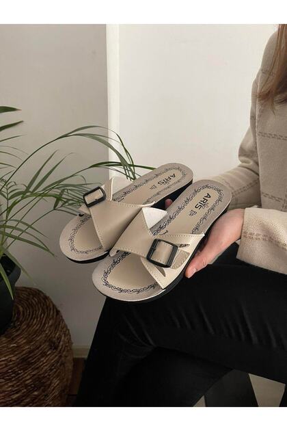Summer Non-Slip Sole Single Buckle Daily Slippers