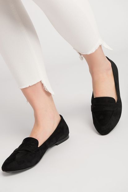 Fox Shoes Siyah Kadın Ayakkabı D290092602 - 1