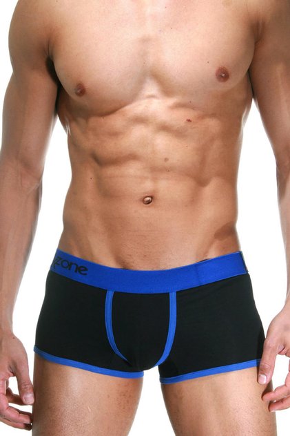 Men's Black - Cobalt Blue Piping Boxer Dzn3201 Dzn3201