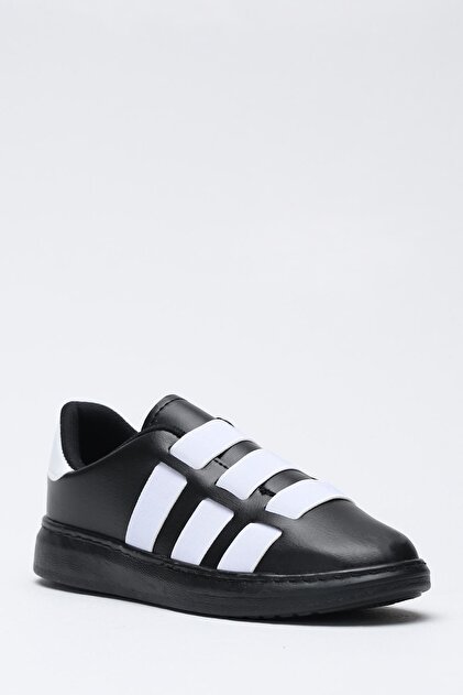 Ayakkabı Modası Siyah Beyaz 2 Kadın Spor Ayakkabı 1938-9-4210 - 2