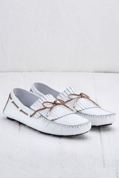 Elle Shoes TORRES Hakiki Deri Beyaz Erkek Ayakkabı - 2
