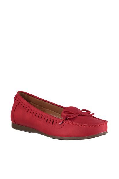 Derimod Kırmızı Kadın Loafer Ayakkabı - 3
