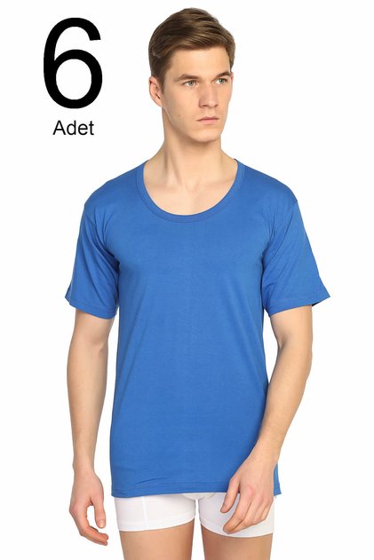 Pack of 6 Open Neck Men's Undershirt