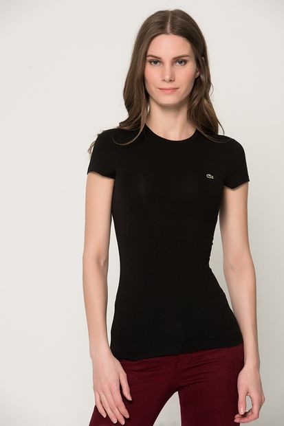 Lacoste Kadın Siyah T-shirt TF0906-SS - 2