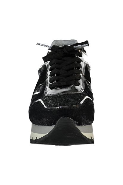 Elle Shoes CAMMEO Hakiki Deri Siyah Kadın Sneaker - 4