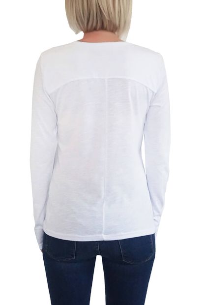 MOF Kadın Beyaz T-Shirt UKSYT-B - 2