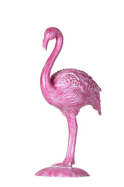 Qdec Modern Dizayn Flamingo Biblo Pembe qdecbibfla002 - 2