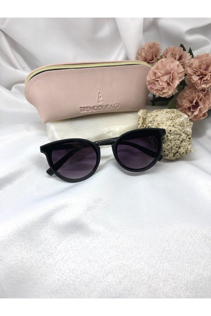 Heo Oval Black Women's Sunglasses