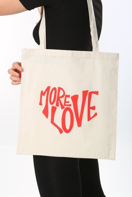 More Love Printed Cloth Bag Tote Bag