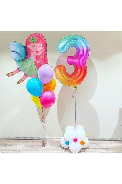 مجموعة بالونات ملونة لعيد الميلاد للفتيات من Mini Party Store