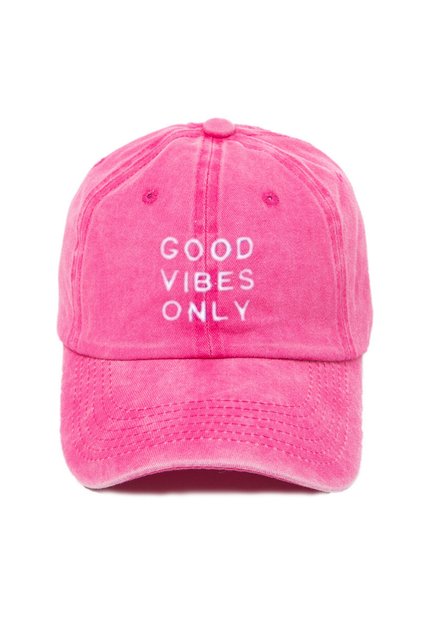 قبعة بيسبول منقوشة وقابلة للغسل من Good Vibes Only