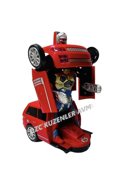 DZC KUZENLER AVM Transformers Çarp Dön Pilli Otomatik Robota