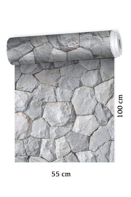 Natural Stone Pattern Floor Covering Foil Sticker - Model 6