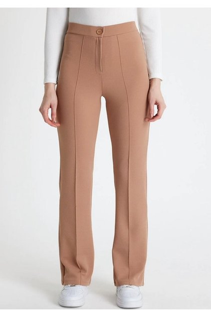 Women's Stretch Fabric Wide-Leg Pants