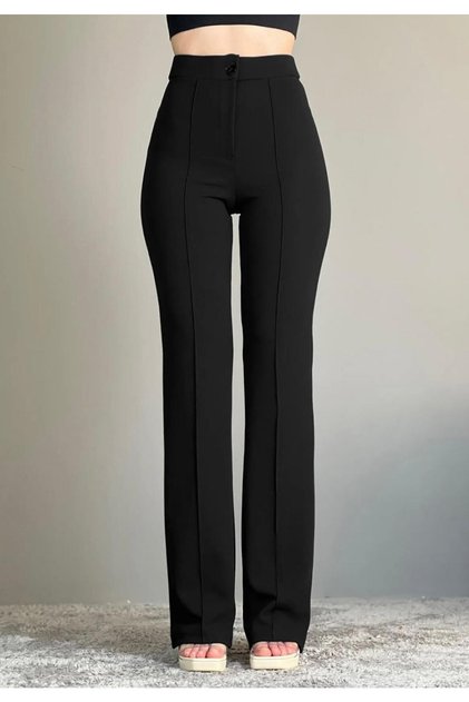 Women's Stretch Fabric Wide-Leg Pants