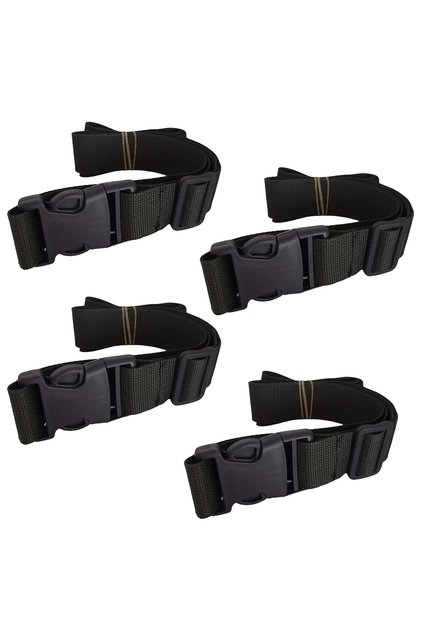 Khaki Green Luggage Bag Safety Belt 4 Pieces Width 4cm