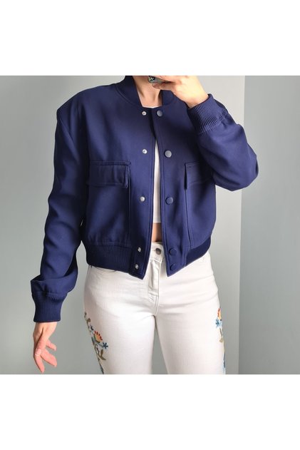 Beli Lastikli Bomber Ceket