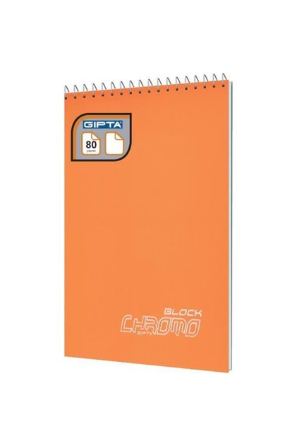 Chromo Block A4 80 Sheets Spiraled Unlined Notebook