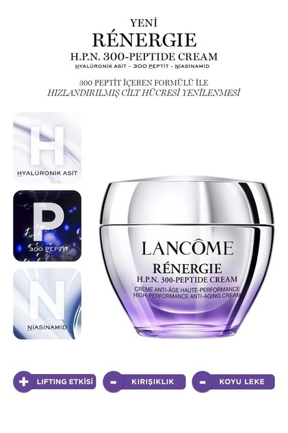 Rénergie H.p.n. 300-peptide-hyalüronik Asid,niasinamid,peptitler Içeren Yaşlanma Karşıtı Krem 50 Ml