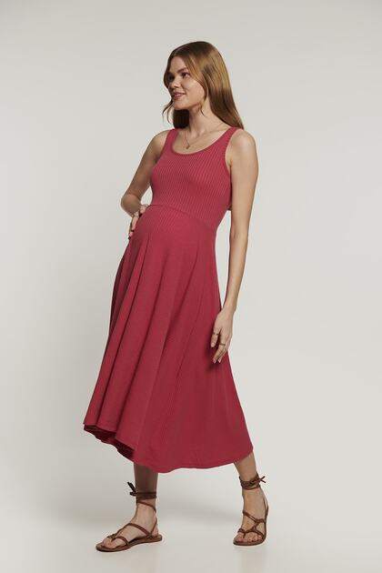 Eros Fuchsia Maternity Dress