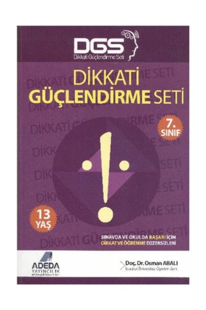 Adeda Yayınları Dgs Dikkati Güçlendirme Seti 7. Sınıf - 13 Yaş