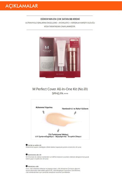 Missha BB Set - M Perfect Cover BB Cream Limited Set No: 23 8809530052082 - 2
