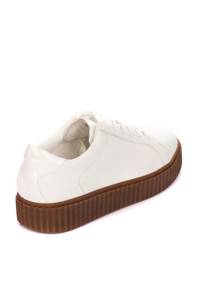 Michael Kors Kadın Beyaz Sneaker 43F7Trfs1L - 3
