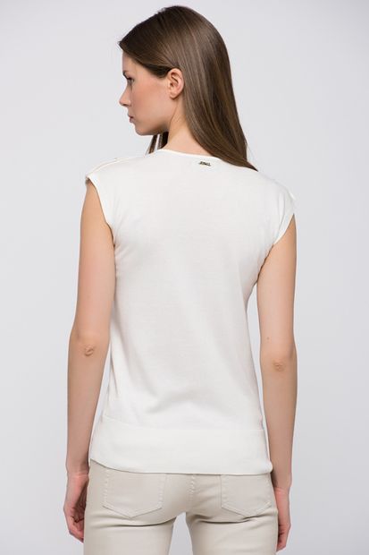 Nautica Kadın Kırık Beyaz Bluz AFTR0060 - 2
