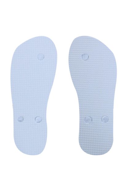 Sportive Erkek Sandalet -  Gözlük Desenli Mavi Parmak Arası Unisex Terlik - 2018042704 - 2
