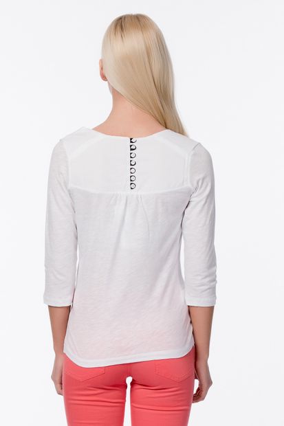 Lacoste Kadın Beyaz Sweatshirt TF0203 - 4