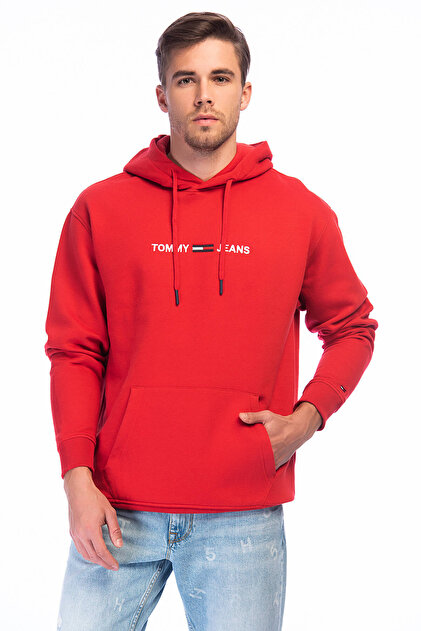 Tommy Hilfiger Erkek Small Logo Sweatshirt DM0DM05146 - 1