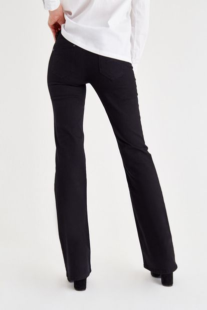 closedbrands Kadın Siyah Pantolon OX-CASBOOT - 4