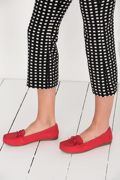 Derimod Kırmızı Kadın Loafer Ayakkabı - 1