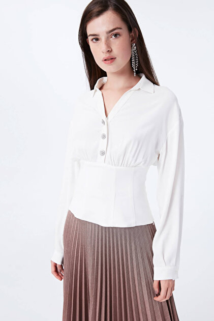İpekyol Kadın Beyaz Bluz IW6180025047 - 1