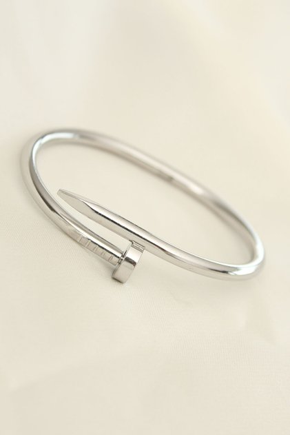 Steel Silver Color Nail Model Bracelet - Bj-Bb4320