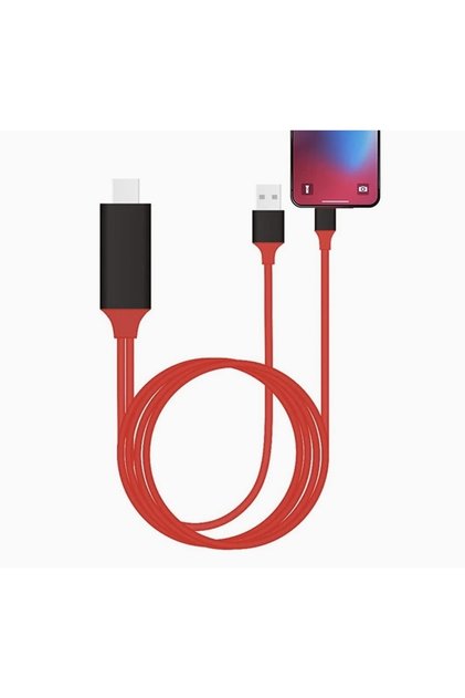 Iphone Ipad Uyumlu Lightning Hdmı 1080p 2 Metre Hdtv Kablo