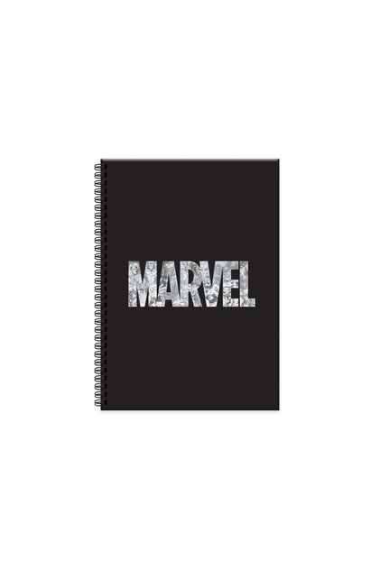 Sharp Color Spiral Notebook, Hard Cover, Checkered, 100 Sheets, (17x24 Cm), Black
