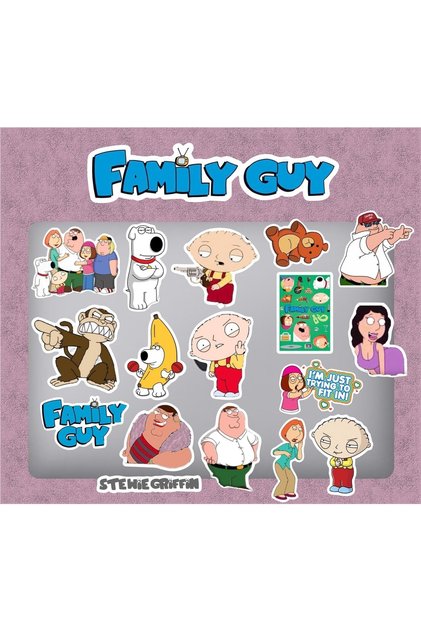 Family Guy MacBook Notebook Tablet Phone Agenda Laptop Notebook Sticker Set