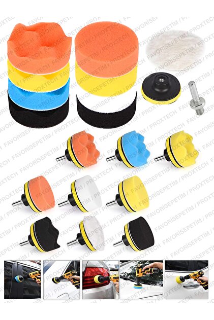 PROXTECH Pro15pcs 115mm Pasta Cila Polisaj Süngeri,fırça